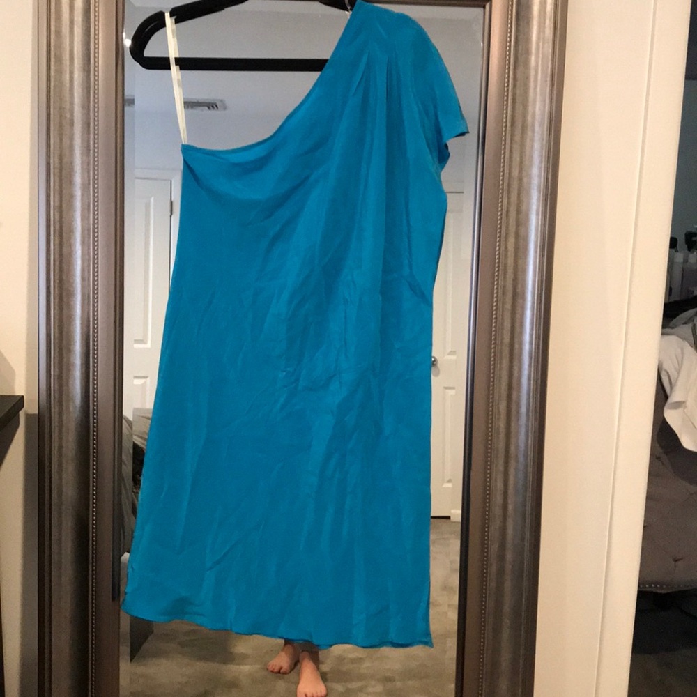 New Central Park West dress turquoise small